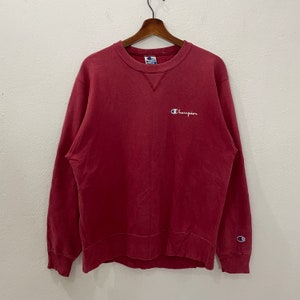 Vintage 90s Champion Sweatshirt Vintage 90s Champion Embroidery Small Logo Sweatshirt Size M