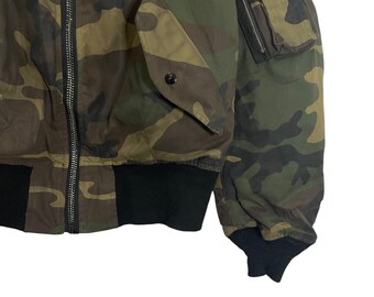 90s usa製 ALPHA ma-1 bomber jacket camo Vintage Alpha Industries MA-1 Desert Camo Bomber Jacket USA