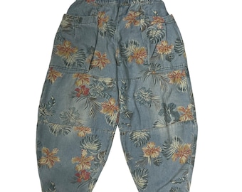 Vintage Unbranded Art Motive Denim Vintage Unbranded Art Flower Denim Jeans W28-33