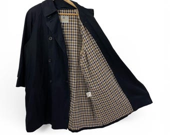 Vintage Aquascutum Nova Check Trench Coat Jacket size L