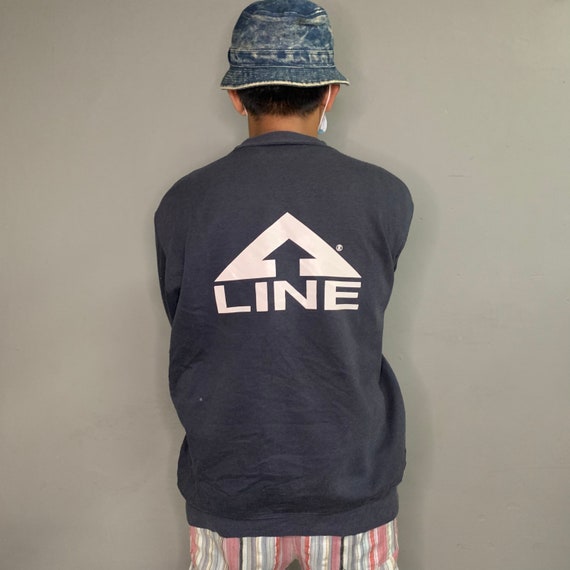 Vintage Line Sweatshirt Line Sweatshirt Crewneck … - image 1