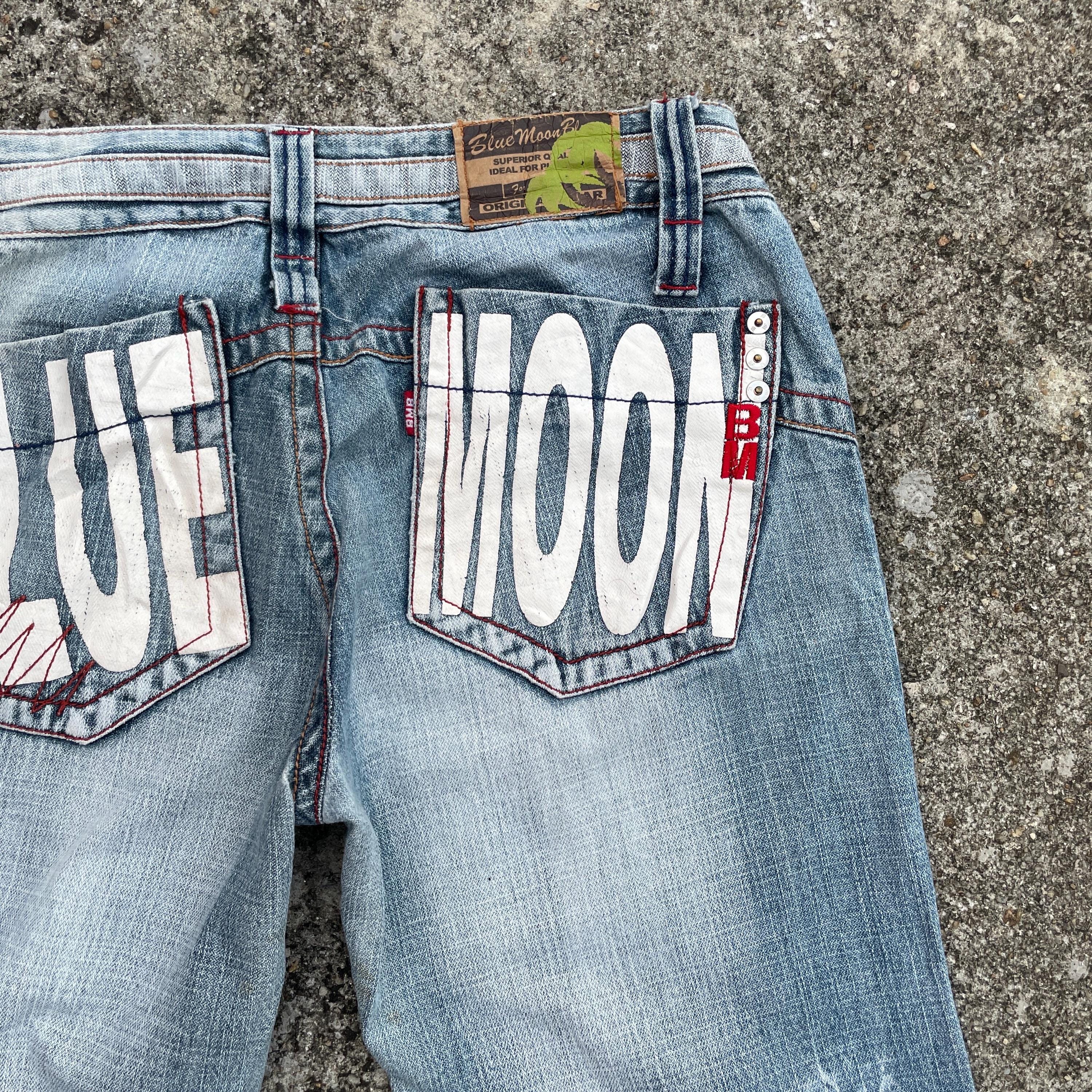 【セット】between the sheets / BlueMoon,Blue Vintage Japanese Brand Blue Moon Blue Distressed Ripped