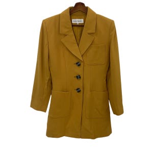Yves Saint Laurent Coat Yves Saint Laurent Coat Jacket Vintage Yves Saint Laurent Button Ups Coat Jacket Size M