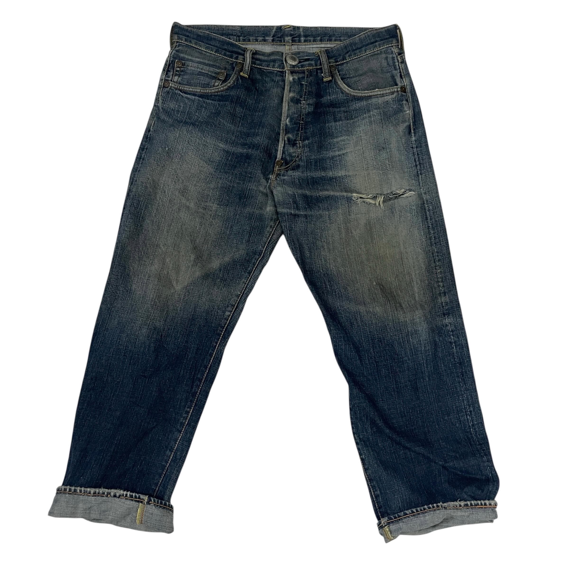 Vintage Evisu Denim Jeans Vintage Evisu Distressed Redline Denim