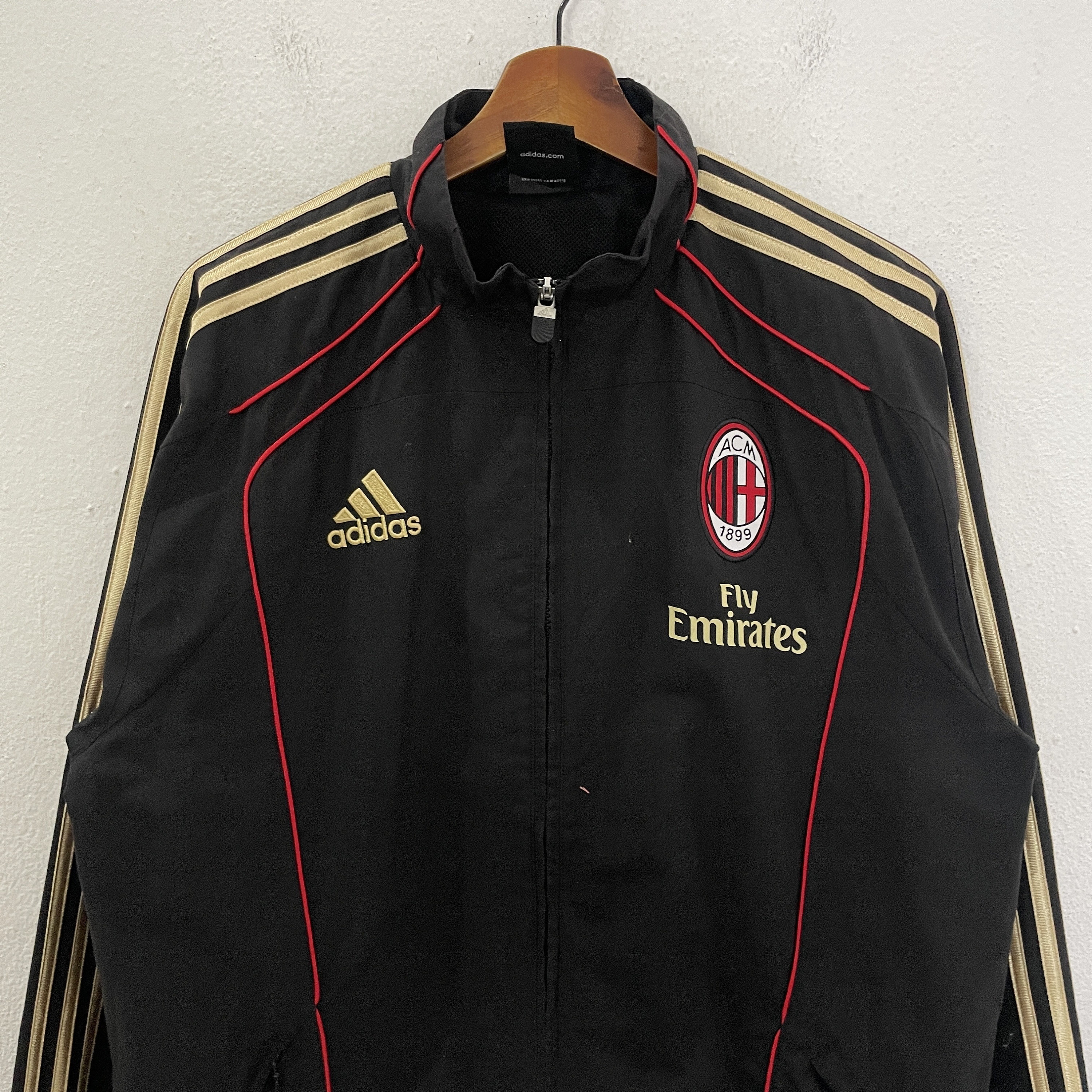 A.C. Milan adidas ブラックジャケット O y2k Vintage Adidas Ac Milan Jacket Vintage Y2k Adidas Ac Milan