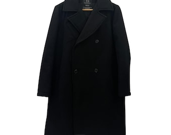 1980’s Y’s yohji yamamoto vintage coat Vintage 80s Y's Yohji Yamamoto Double Breasted Cotton Canvas