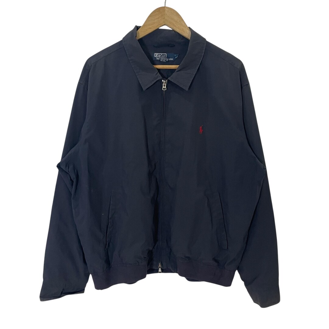 90s Polo Ralph Lauren ネイビー ジップアップジャケット L POLO SPORT RALPH LAUREN ポロスポーツラルフローレン 90s VINTAGE ZIP