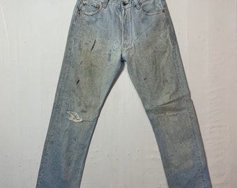 Vintage Levis 501 Distressed Denim Jeans Vintage Levis 501 Denim Jeans W31