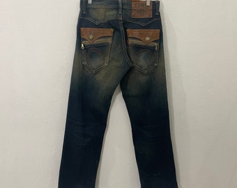 Vintage Edwin Cowboy Motive Denim Jeans Vintage Edwin Cowboy Motive Distressed Denim Jeans W30