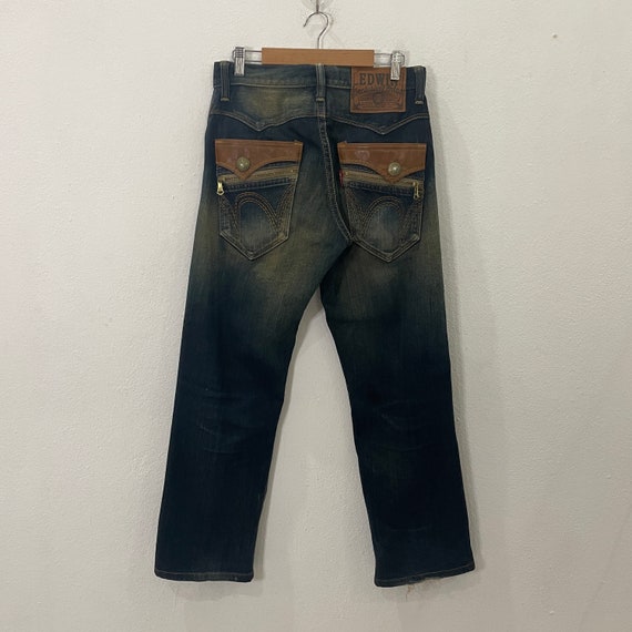 Vintage Edwin Cowboy Motive Denim Jeans Vintage Edwin Cowboy