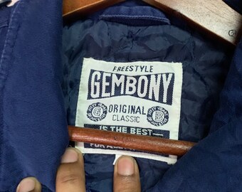 ジャケット・アウター 90's GEMBONY Tracker Type Vintage Gembony Embroidery Big Logo Jacket Vintage Gembony Jacket