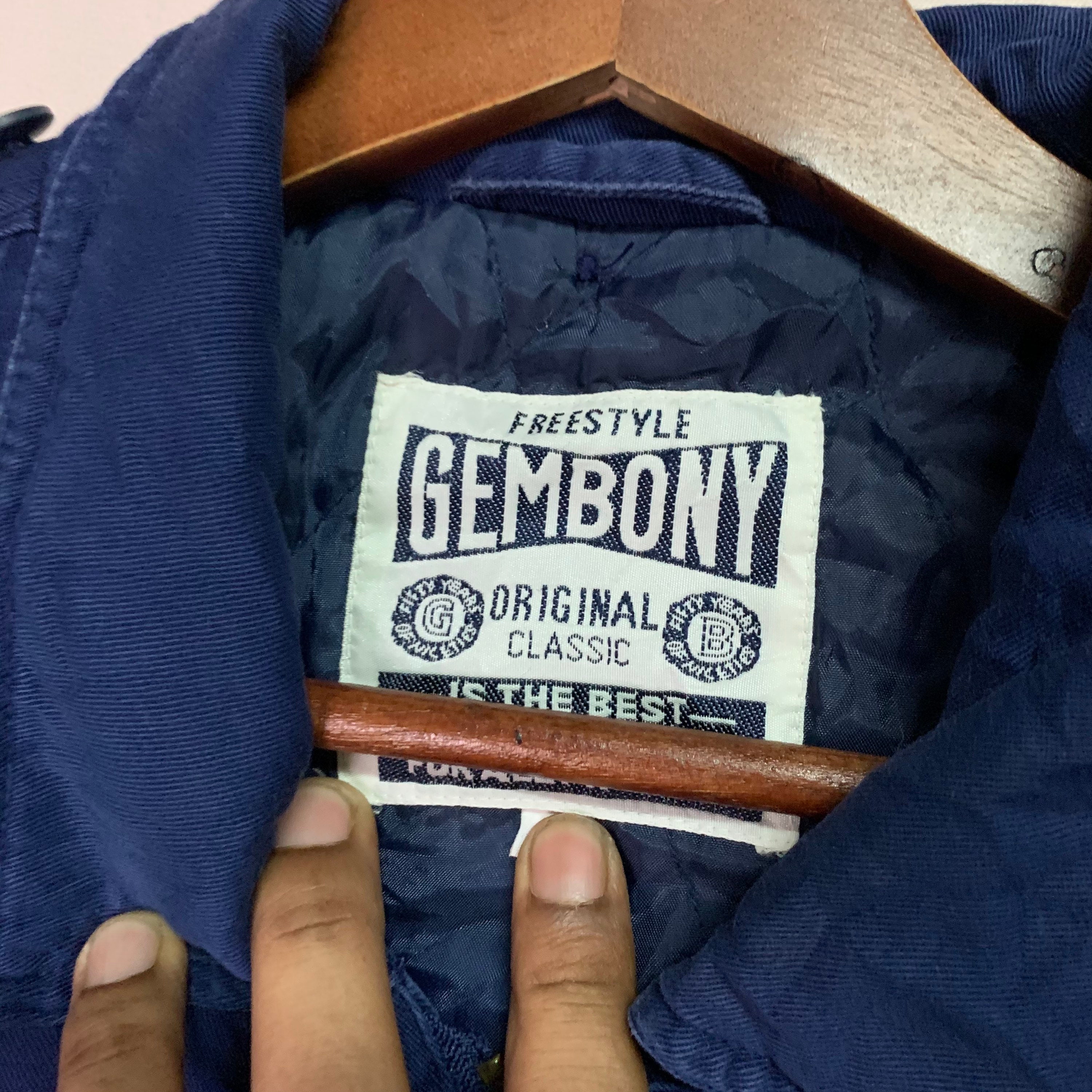 Vintage Gembony Embroidery Big Logo Jacket Vintage Gembony Jacket