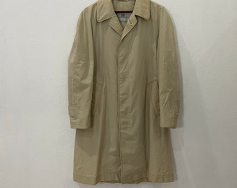 Vintage 90s AQUASCUTUM Trench Coat Jacket Inside Nova Check Vintage 90s AQUASCUTUM Trench Coat Jacket Inside Nova Check