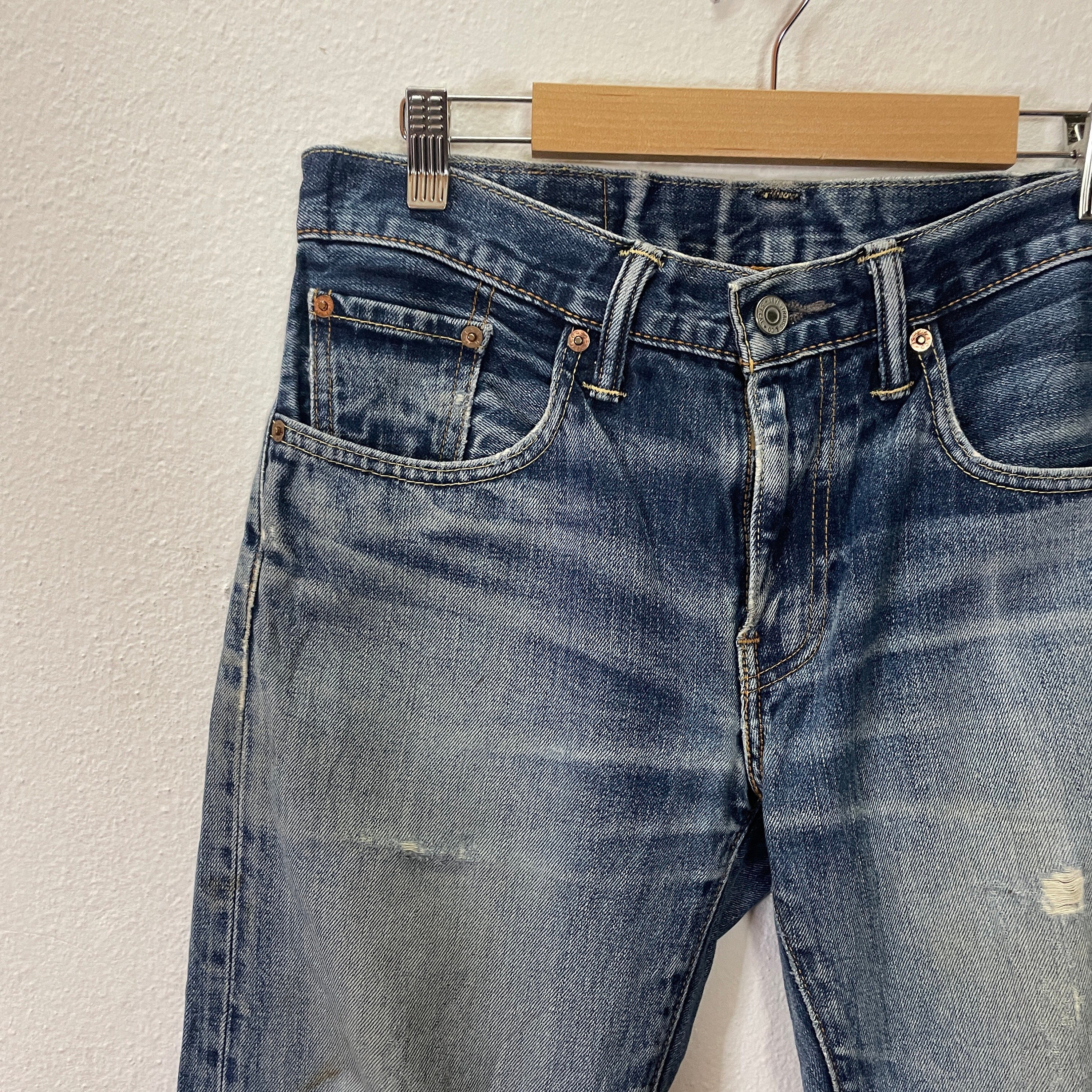 Vintage Levis 502 Denim Jeans Vintage Levis 502 Distressed