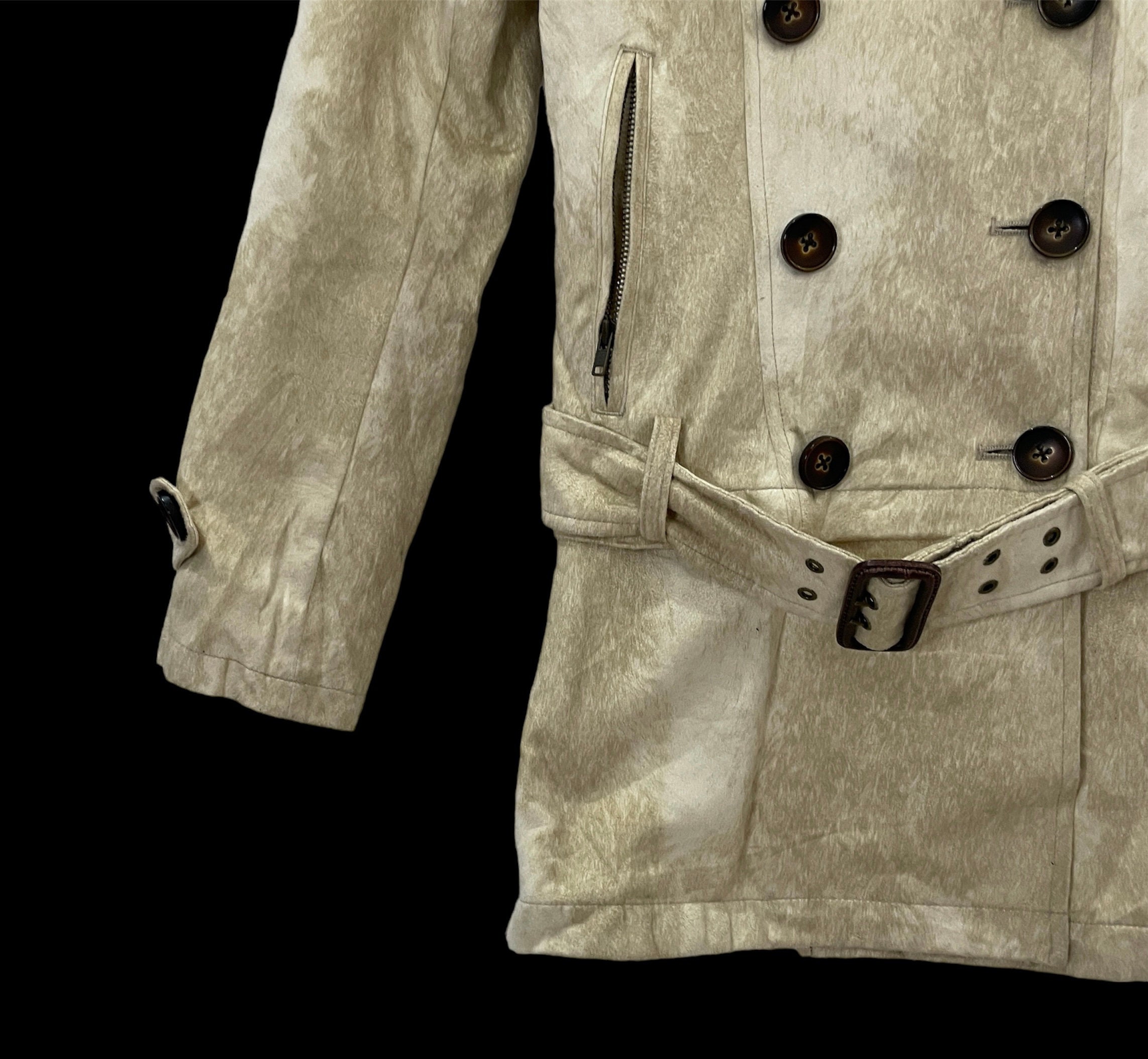 TORNADO MART Other 00s Archive Leather Switch Coat M Wool