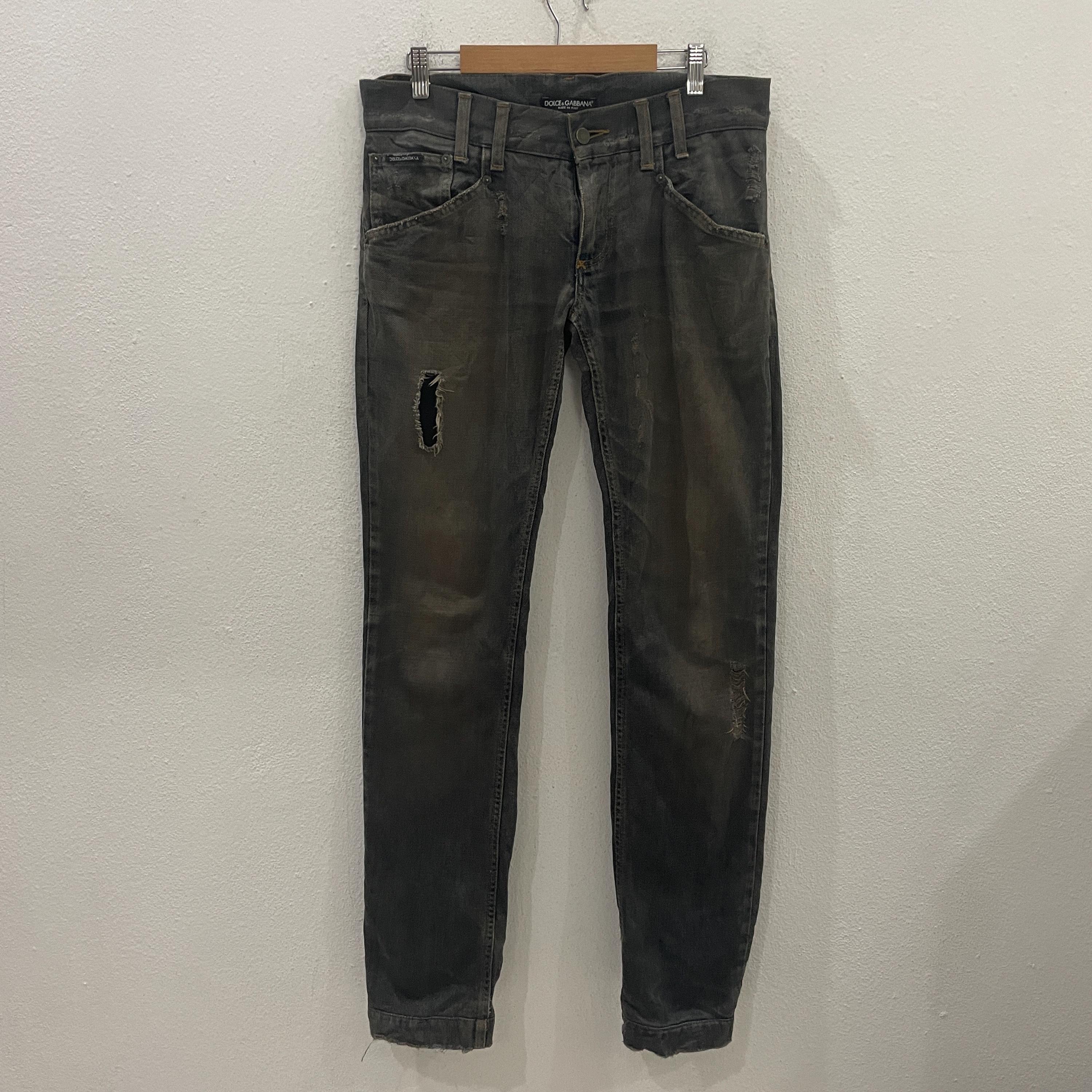 Vaqueros vintage Dolce & Gabbana Vaqueros vintage desgastados Dolce Gabbana Vaqueros vintage desgastados Dolce Gabbana W34