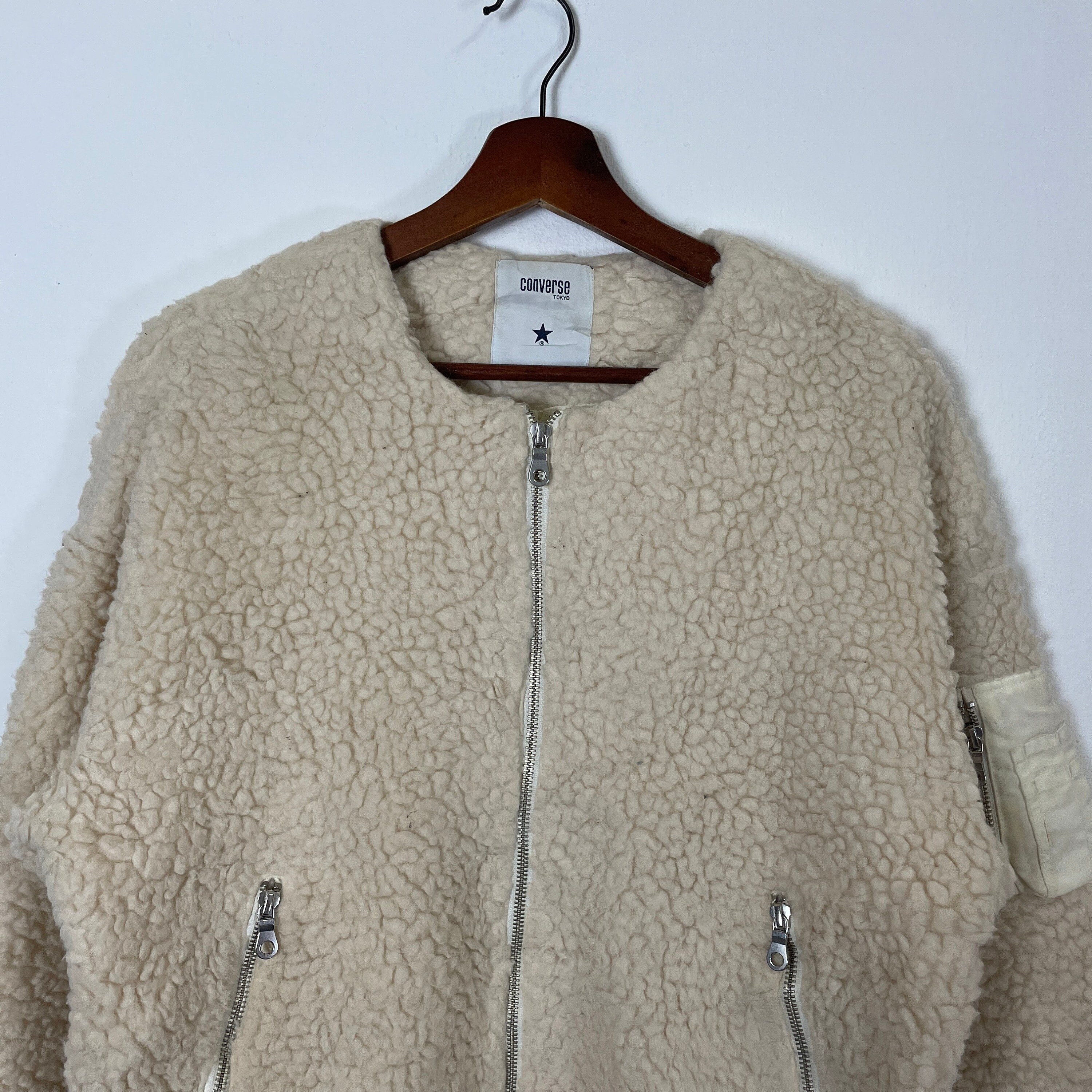 Vintage Converse Bomber Jacket Vintage Converse Sherpa Fleece