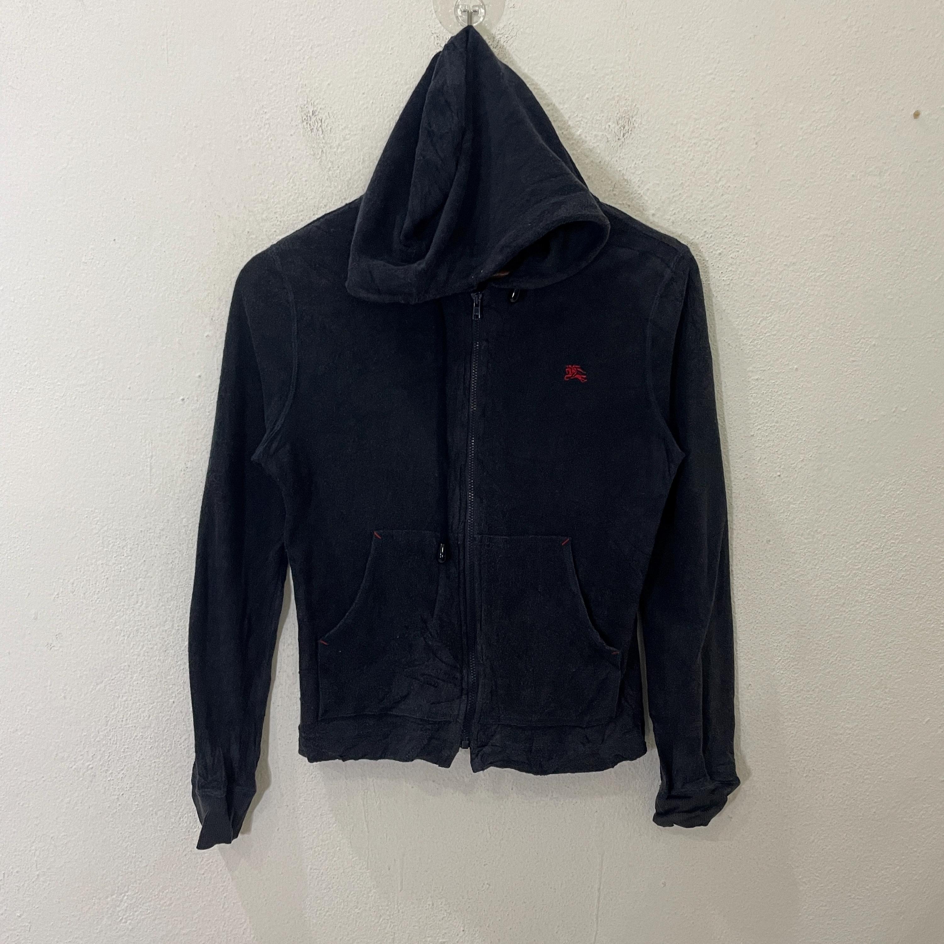 90s Burberry blue label knit hoodie