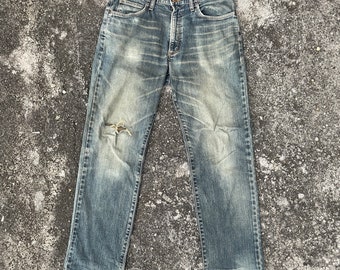 Vintage Wrangler Denim Vintage Wrangler Distressed Denim Vintage Wrangler Distressed Denim Jeansbroek W33