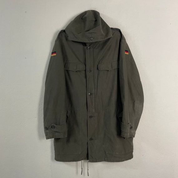ジャケット・アウター German army snowcamo parke German Parka Original Army Jacket Flecktarn Camo Vintage