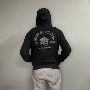 Vintage Tramp Motor Club Sweater Vintage Tramp Motor Club Hoodie Sweater Pullover Vintage Tramp motor Club Big Logo size L
