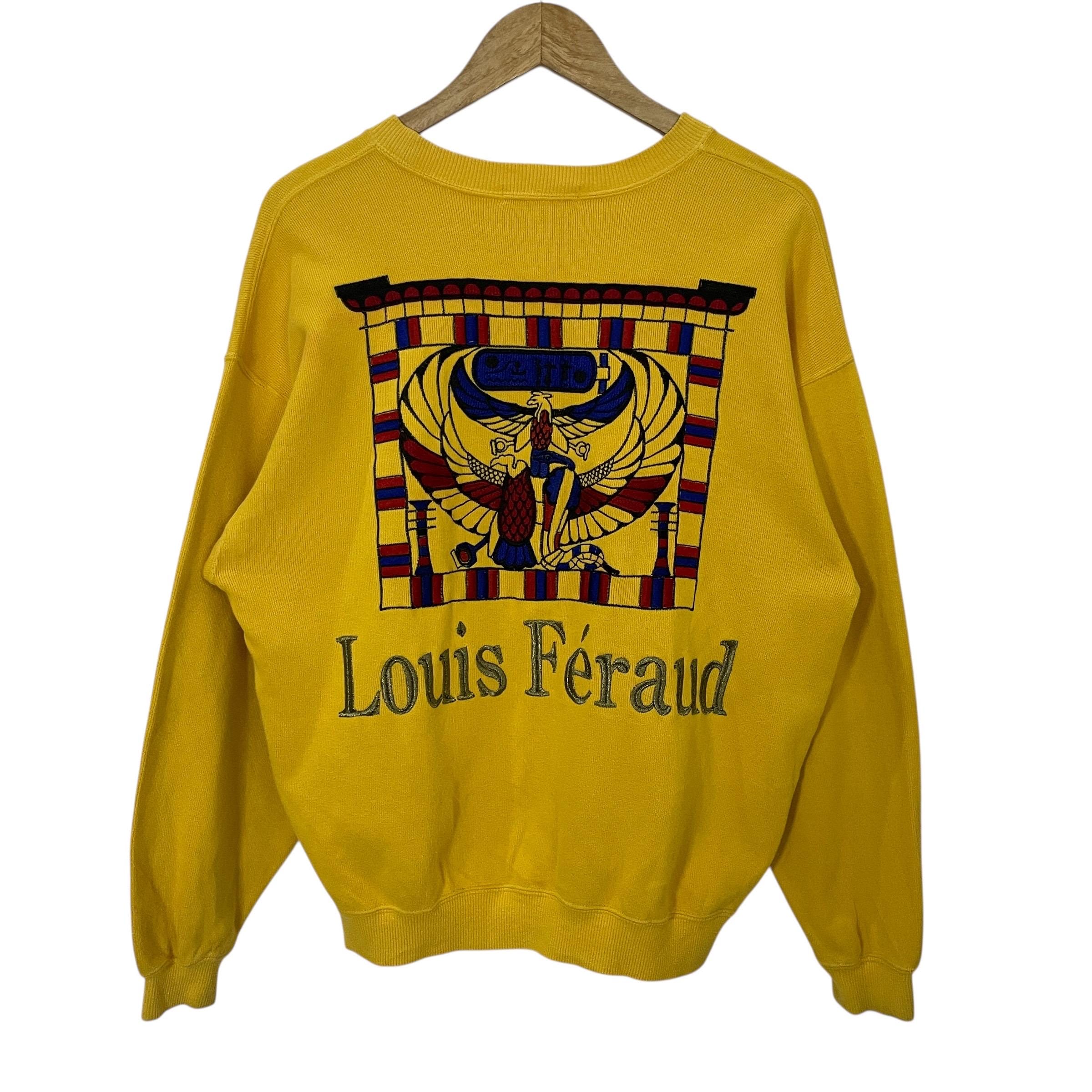 Louis Feraud ルイフェロー, エンブレム刺繍　文字刺繍　セーター, サイズＬ LSU Tigers Love Letter Sweater | KADYLUXE