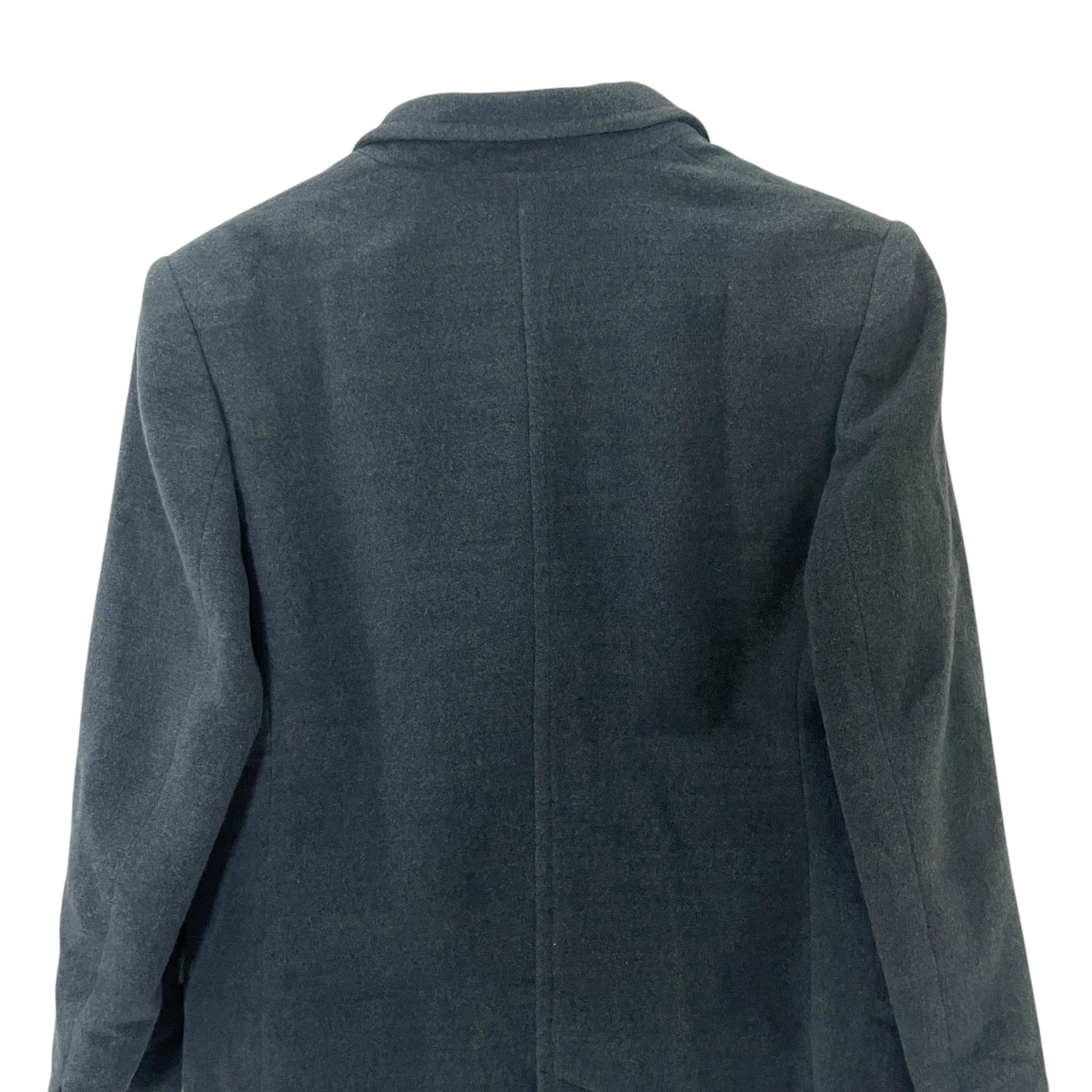 ジャケット・アウター MARGARET HOWELL WASHABLE WOOL JACKET Margaret Howell Cropped Jacket Yarn Dyed Wool Linen Black