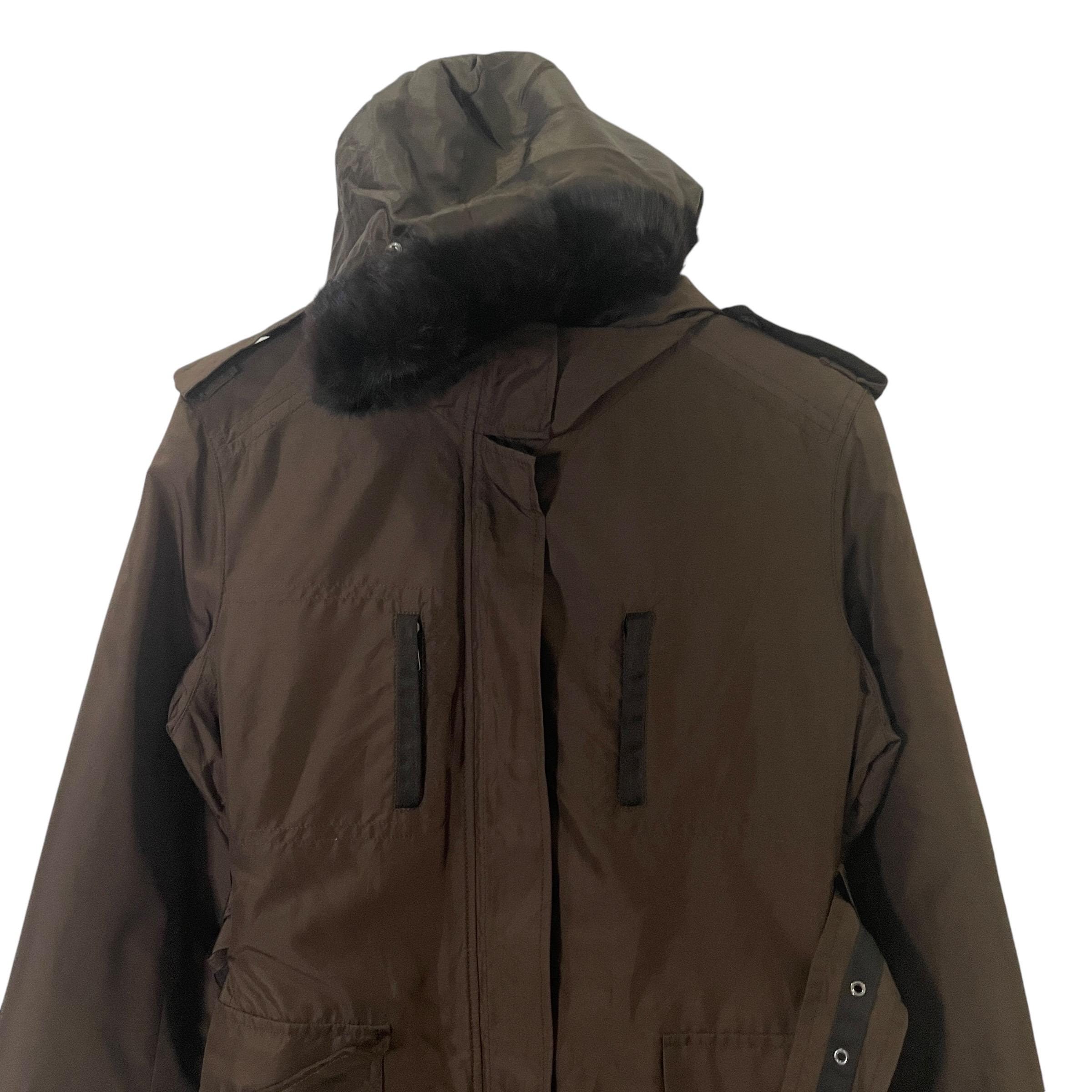 Vintage Balmain Trench Coat Vintage Balmain Fur Trench Coat