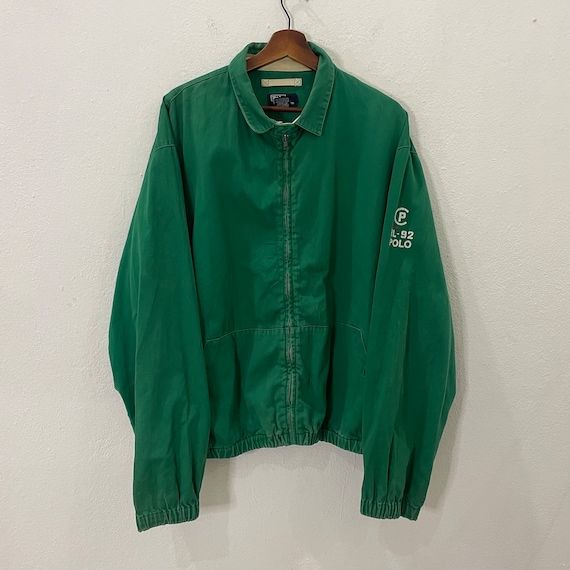 ジャケット・アウター 90s polo ralph lauren jacket L vintage NWT! Polo Ralph Lauren Jacket Men's Brown Full Zip Pony