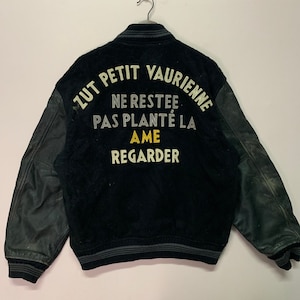 Vintage Anecdote JacketVintage Anecdote Embroidery Big Logo Varsity Jacket Vintage Anecdote Designer Jacket Size L