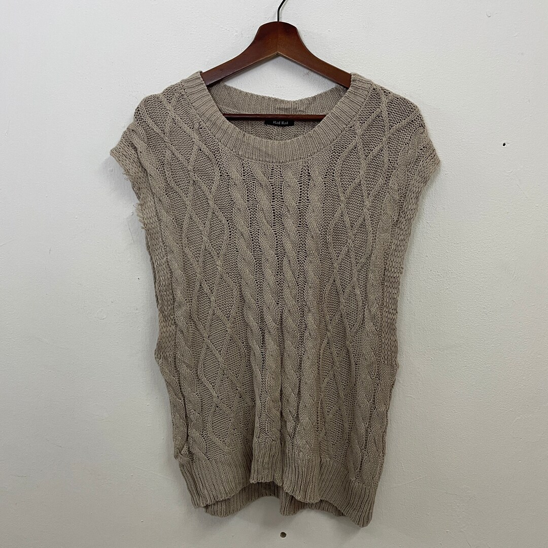 トップス RAF SIMONS 2015AW DISTRESSED KNIT VEST トップス RAF SIMONS 2015AW DISTRESSED KNIT VEST RAF SIMONS