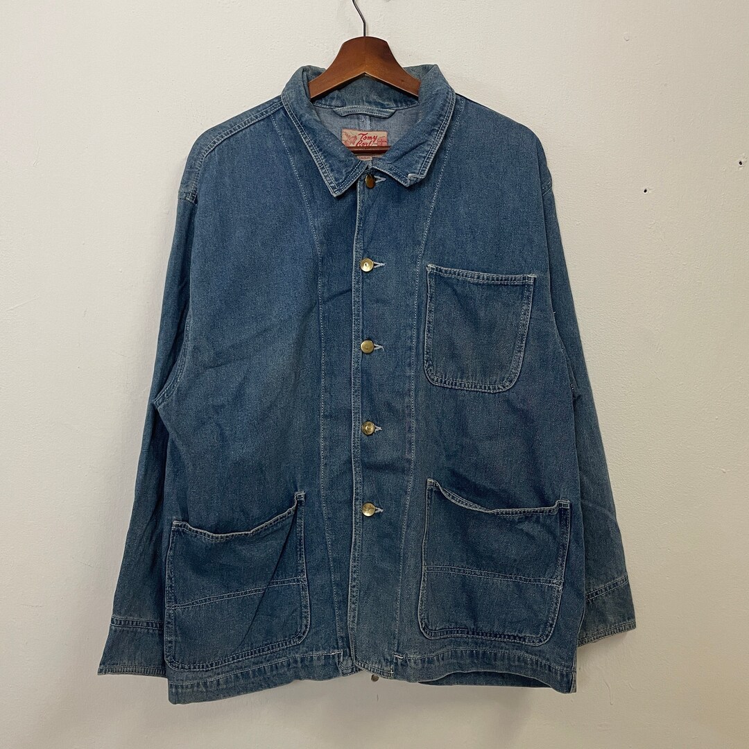 ジャケット・アウター 90s Rare Vintage Indigo Dyed Denim Coat Vintage 90s Tomy Cort Denim Jacket Vintage 90s Tomy Cort