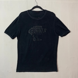 Vintage Versace Tee Vintage Versace Big Logo T-Shirt Vintage Versace Crewneck plain Tee Size M