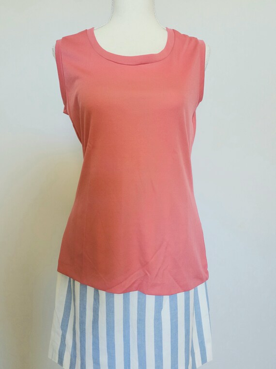 Vintage 1970's Judy Bond Dacron Polyester Pink Sl… - image 2