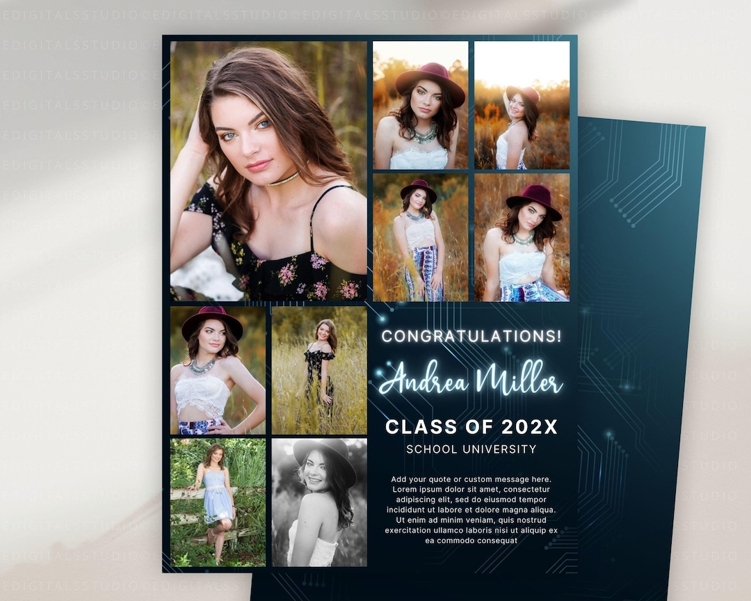 Yearbook Grad Pages. Example Yearbook Templates Senior Tributes, Class of 2025 Graduation Dedication ...