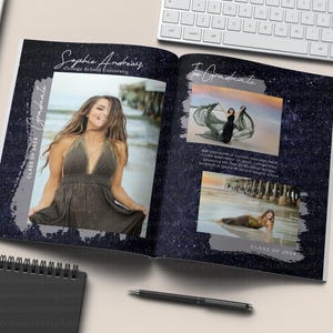 Senior Ad Template, ganzseitiges Jahrbuch Abschlussseite Foto-Widmung für graduierte, selbst bearbeitete Canva-Klasse von 2025 benutzerdefinierte grad Tribute Ad