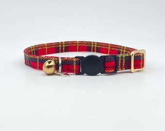 tartan cat collar