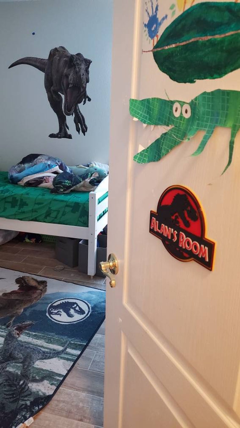 Jurassic Park / Jurassic World Door Wall Decor Sign Dinosaur ...