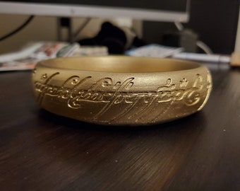 The One Ring / The Lord of the Rings / LOTR / Ring Bowl Decoration / Dice Bowl / Office / Jewelry Holder / Holiday Gift