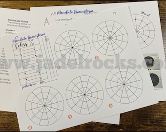 3.0 Mandala Brainstorm Stencil and Sketchbook Page Templates