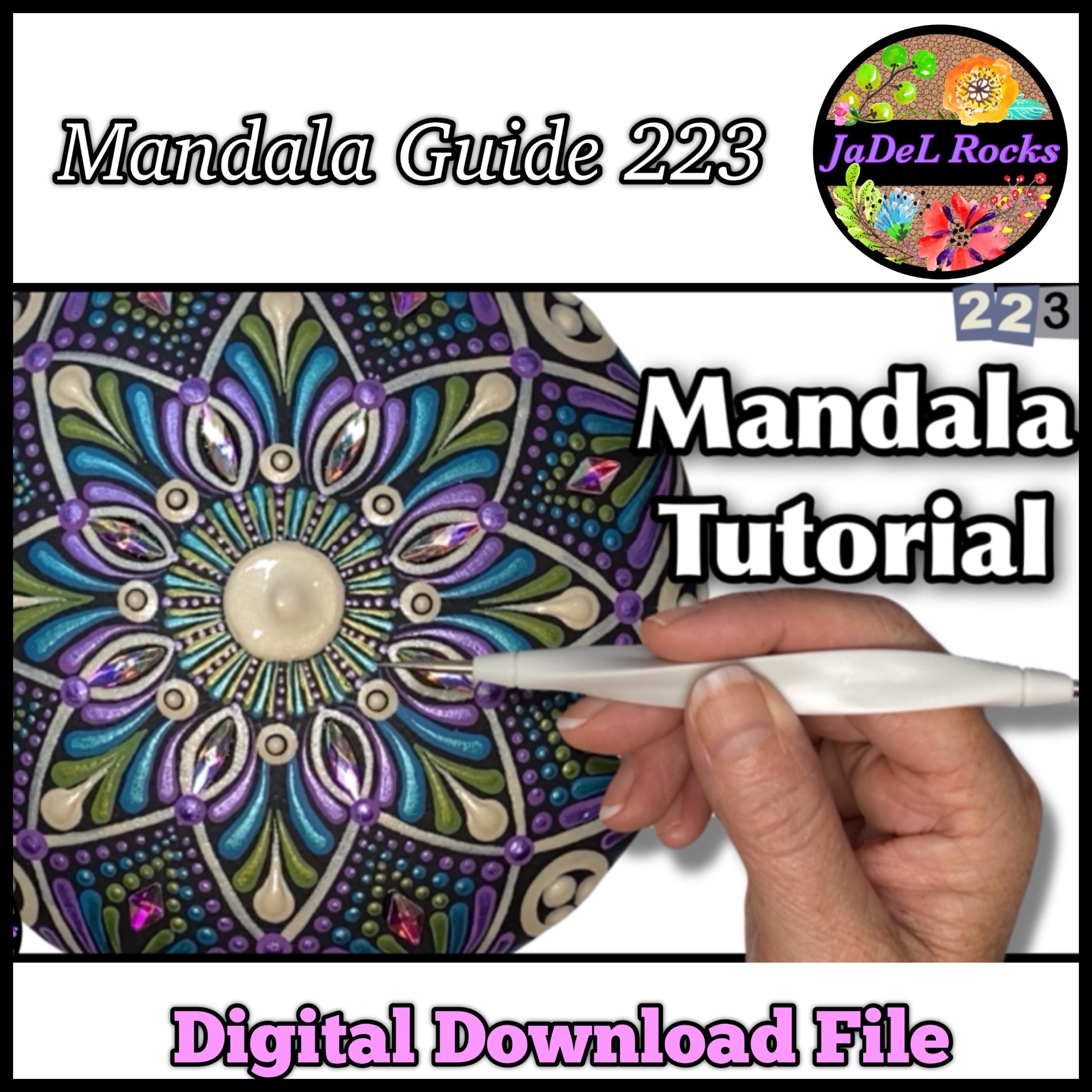 4.5” Mandala Guide 223 - Digital Download - Etsy
