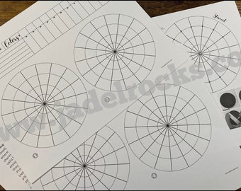 4.5 Mandala Brainstorm Stencil und Sketchbook Seitenvorlagen