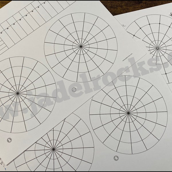 4.5 Mandala Brainstorm Stencil and Sketchbook Page Templates