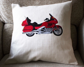 Motorcycle cushion | Etsy Motorcycle Lovers Tapestry Pillow You