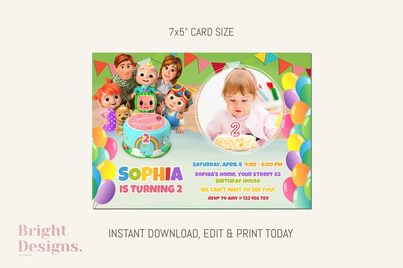 Personalized Birthday Invitation Template With Etsy