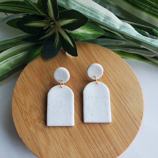 Simple Arch Earrings | Polymer Clay Earrings | Handmade Earrings | Gifts for her