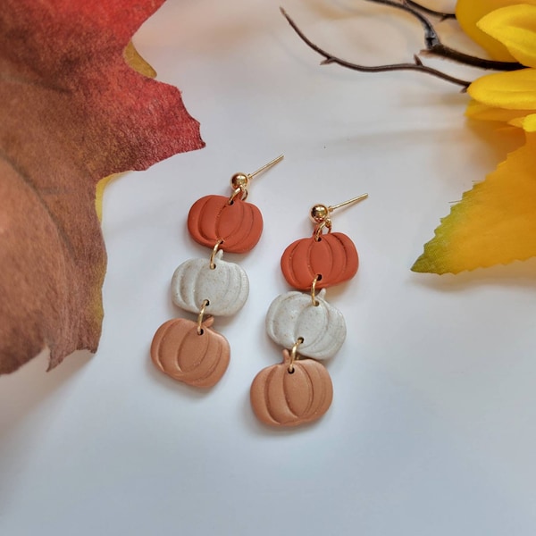 Pumpkin Earrings | Autumn Earrings | Polymer clay earrings