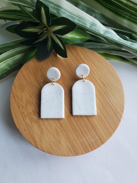 Simple polymer sale clay earrings