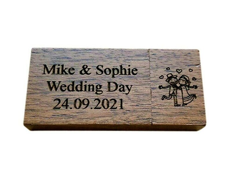 Personalised USB Memory Stick Engraved Walnut Wood Flash Drive Etsy UK