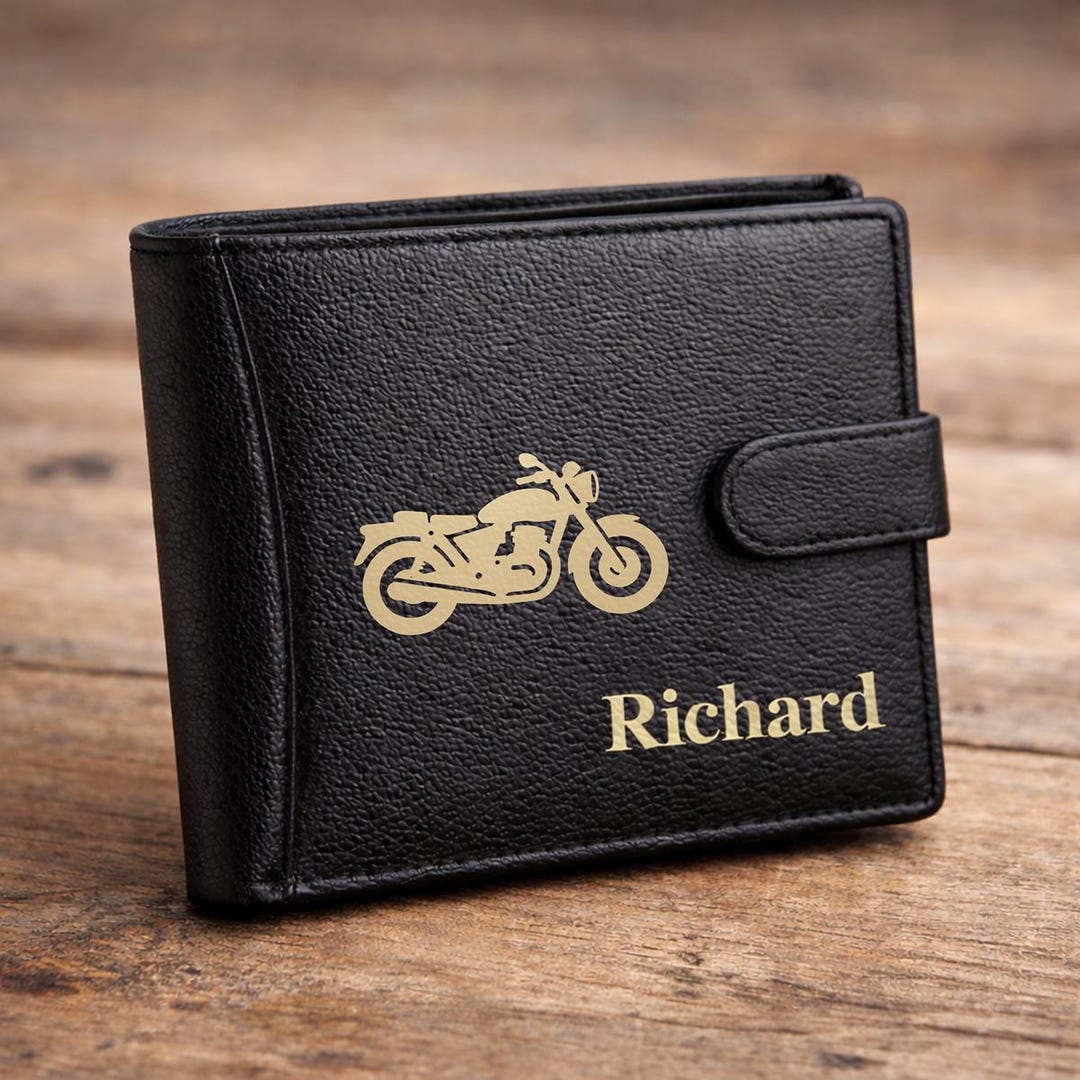 Wallet So Easy Rider Personalised Motorbike Wallet, Custom Motorcycle Rider Gift, Engraved ...